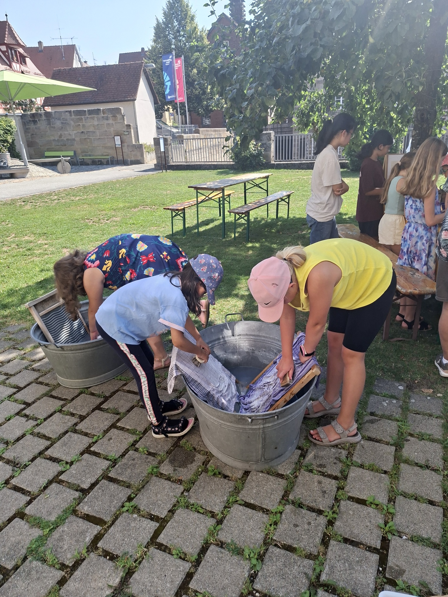 Ferienprogramm - Wäsche waschen